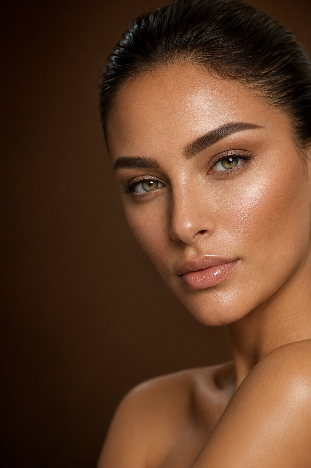 Editorial beauty portrait representing the Blush brand